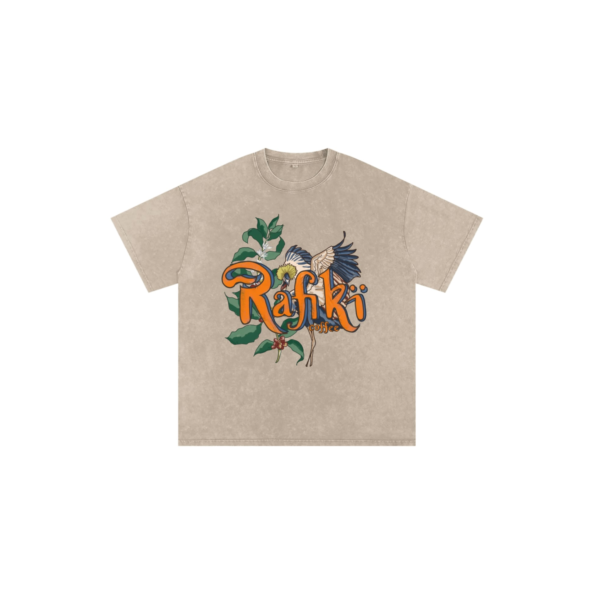 Snow Washed Oversized Cotton T-Shirt